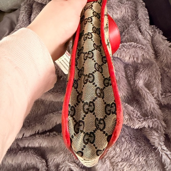 Gucci Red and Beige Shoulder Bag - Picture 5 of 14